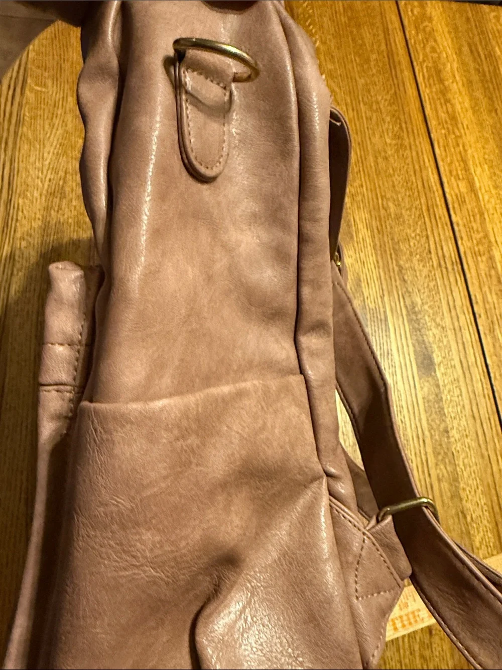 Everyday  Backpack‎ Purse - Dusty Mauve can be worn as a purse